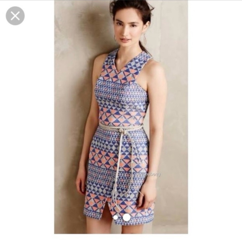Anthropologie Nomad by Morgan Carter Mesa Jacquard Dress Size 6